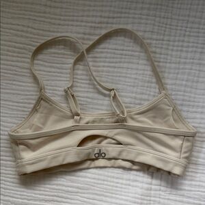 ALO Yoga Cream Strappy Sports Bralette